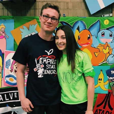 Tony Terraciano with his friend Emma Lauria.